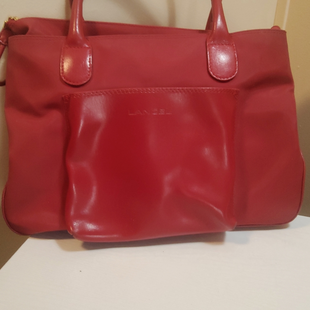 Red Lancel Tote B14